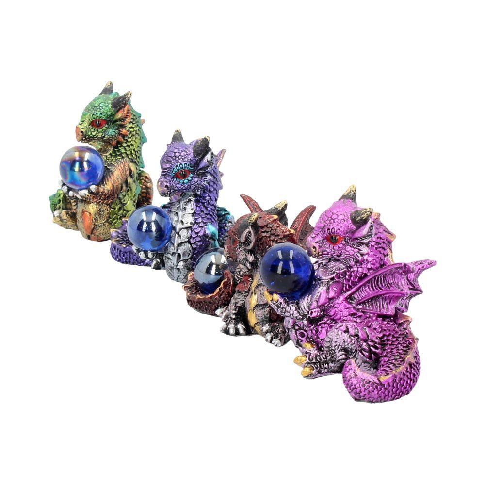 Nemesis Now - Hatchling Treasures (Set of 4) 5.5cm Dekorative Figuren - Drachen - Mehrfarben